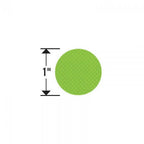 Sizzix Bigz Die Circles 1in lime green dotted circle cutout