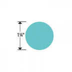 Sizzix Bigz Die Circles 1 1/4 in turquoise circle with measurement mark
