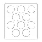 Sizzix Bigz Die Circles 1 1/4in, nine circles.