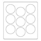 Sizzix Bigz Die Circles 1 1/2 in; nine circular cutting dies on sheet