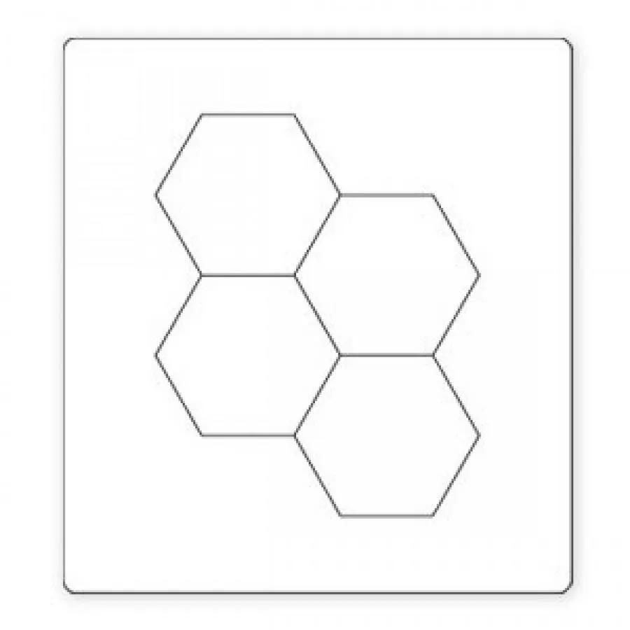Sizzix Bigz Die - Hexagons, 1" #2 Sides (M&G)