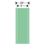 Sizzix Bigz Pro 25-Inch Die strip, green with white dashed perforations, 2.5-inch wide