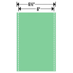 Sizzix Bigz Pro 25 Inch Die, green sample showing 6.5-inch wide strips with dashed edges