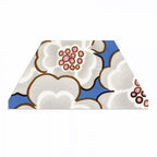 Sizzix Bigz Die 5in Half Hex by Natalie Dawn blue fabric with white floral pattern