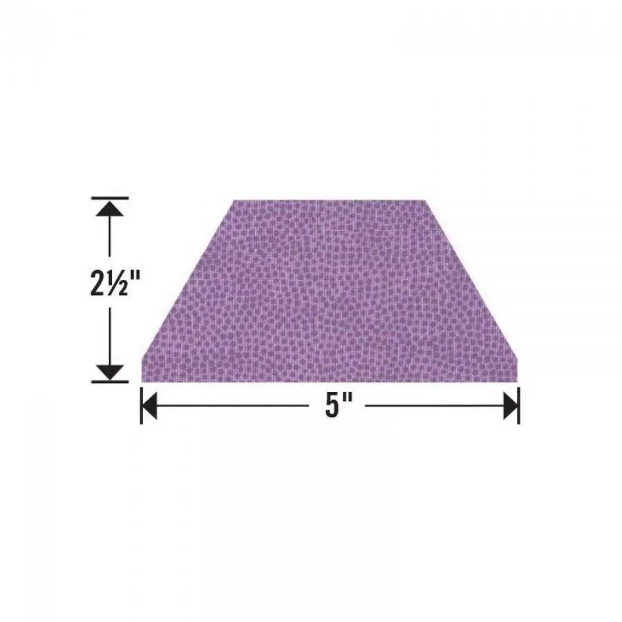 Sizzix Bigz Die 5-inch Half Hex; purple textured cutting die with 5-inch width and 2.5-inch height.