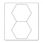 Sizzix Bigz Die Hexagons, 1 1/2in sides; two hexagon shapes on white background
