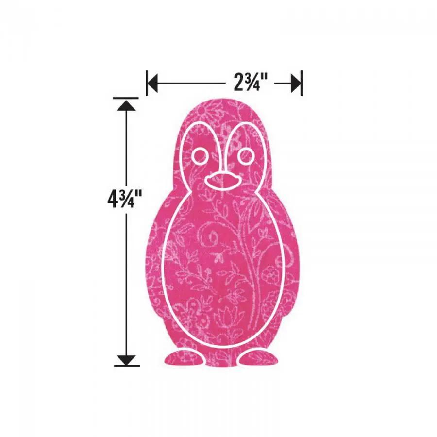Sizzix Bigz Die Penguin by Stu Kilgour, pink floral cutting die