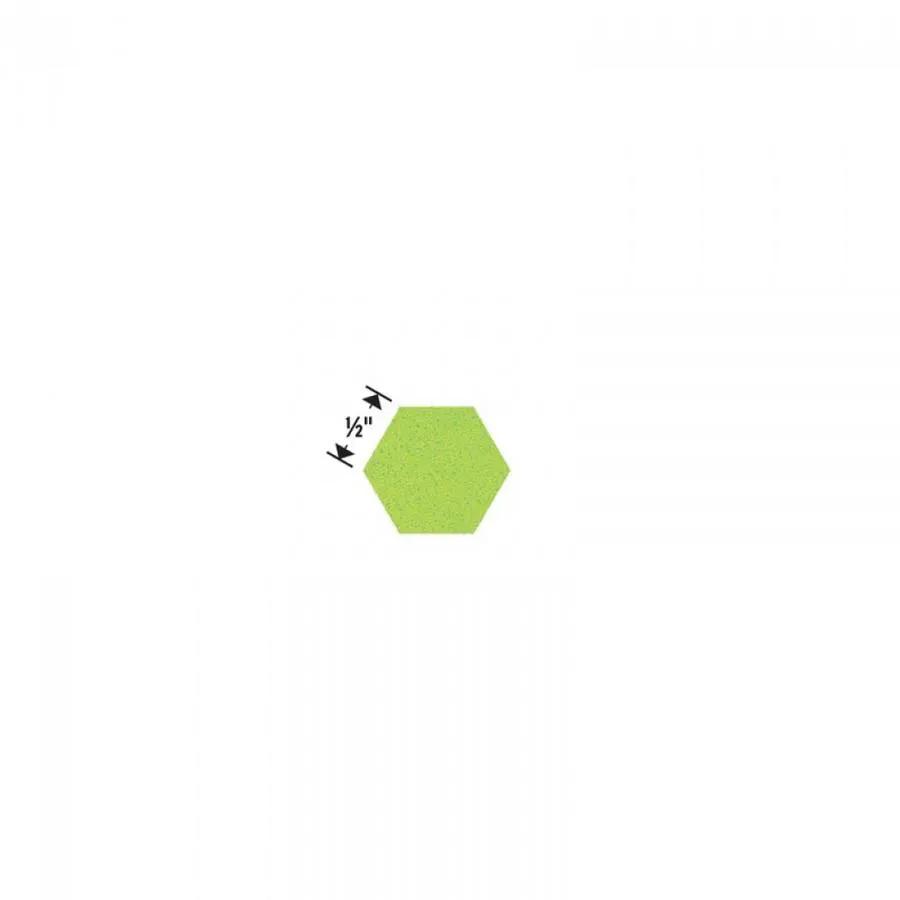 Sizzix Bigz Die hexagon with 1/2 in sides in lime green for cutting machines