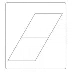 Sizzix Bigz Die Diamonds, 60° angle, 2 1/4 inch sides
