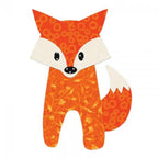 Sizzix Bigz Die Fox by Lynda Kanase; orange patterned fox with white face and tail tip