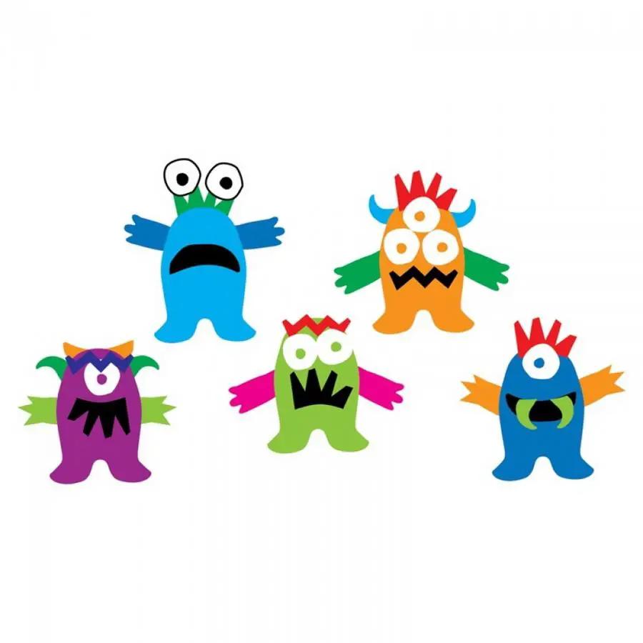 Sizzix Bigz Die Monster by Lynda Kanase; set of 5 colorful monster shapes