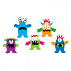 Sizzix Bigz Die Monster by Lynda Kanase; set of 5 colorful monster shapes