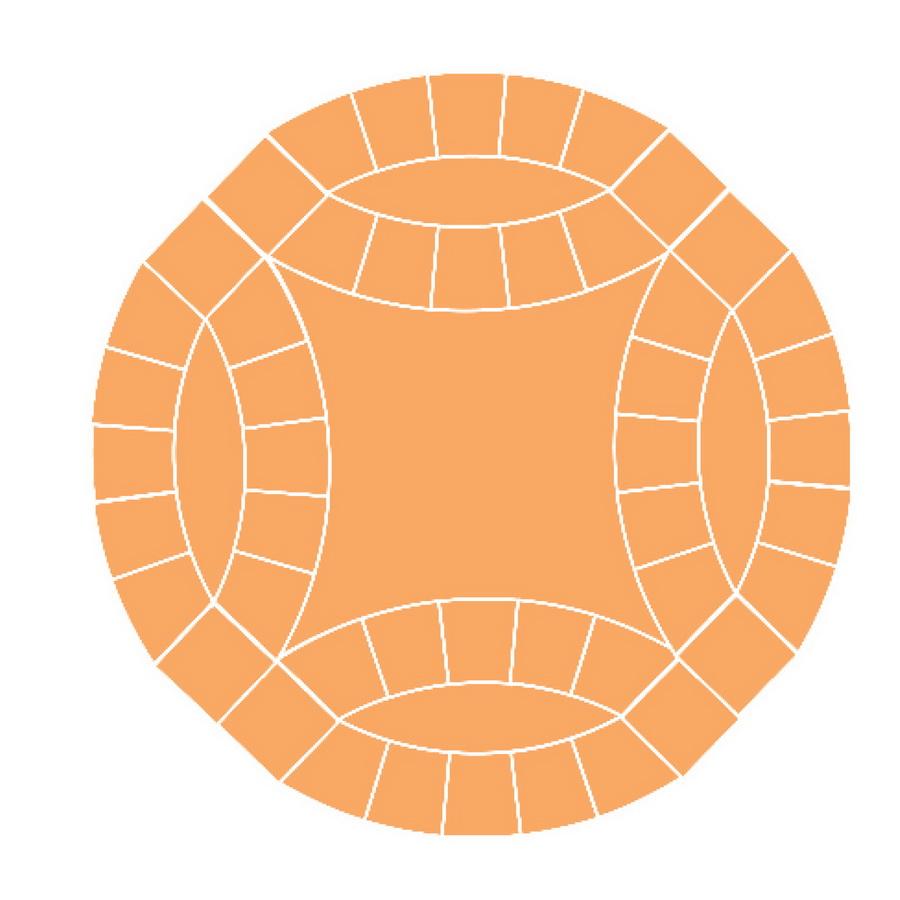 Sizzix Bigz XL Die - Double Wedding Ring, 9" Assembled by Victoria Findlay Wolfe™ Quilts (M&G)