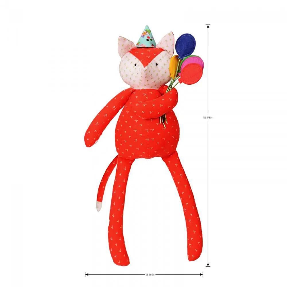 Sizzix Bigz XL 25in Die - Fox; red fabric plush fox figure by Sizzix