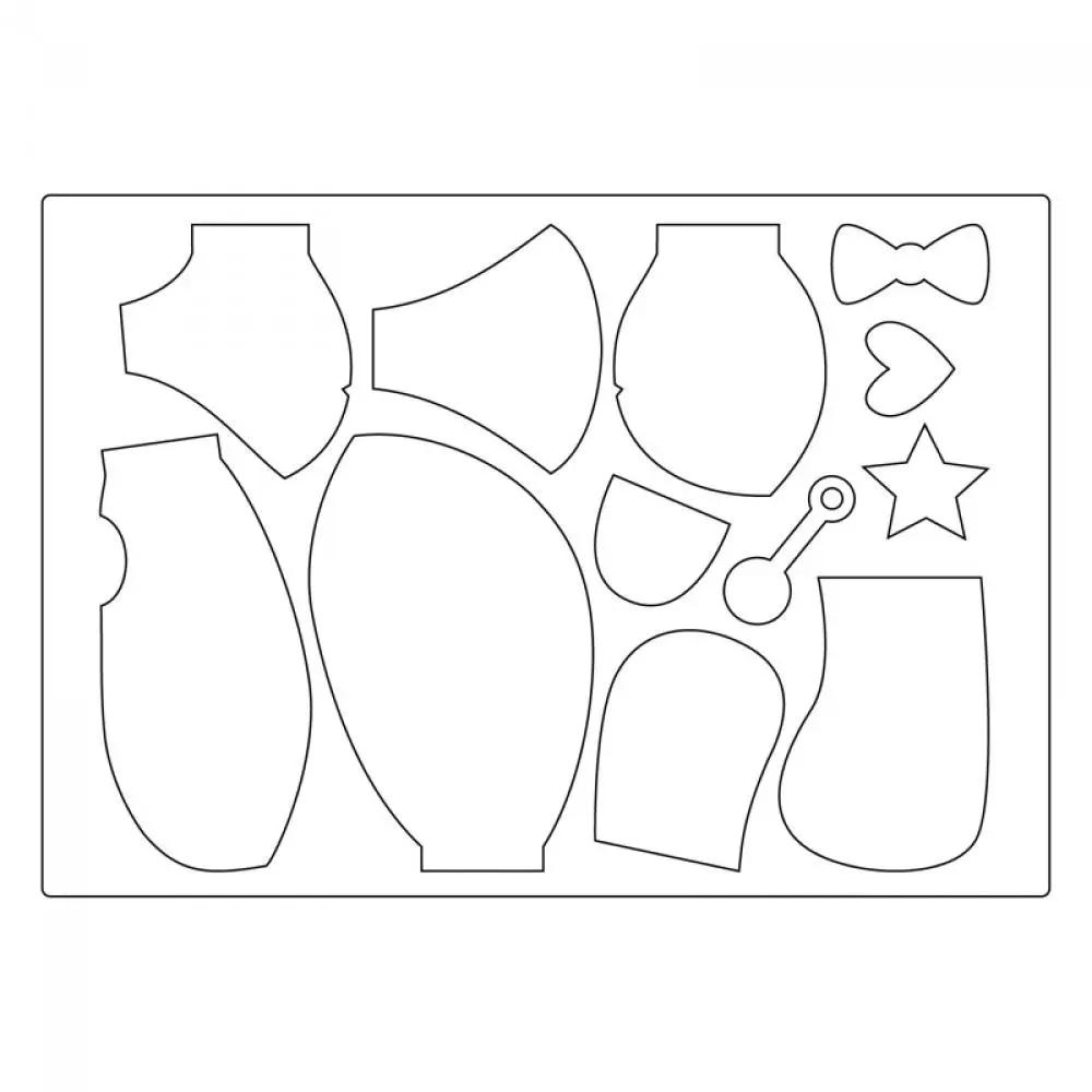 Sizzix Bigz Plus Bear Cub cutting die set with metal pieces for bear cub assembly.