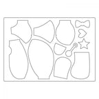 Sizzix Bigz Plus Bear Cub cutting die set with metal pieces for bear cub assembly.