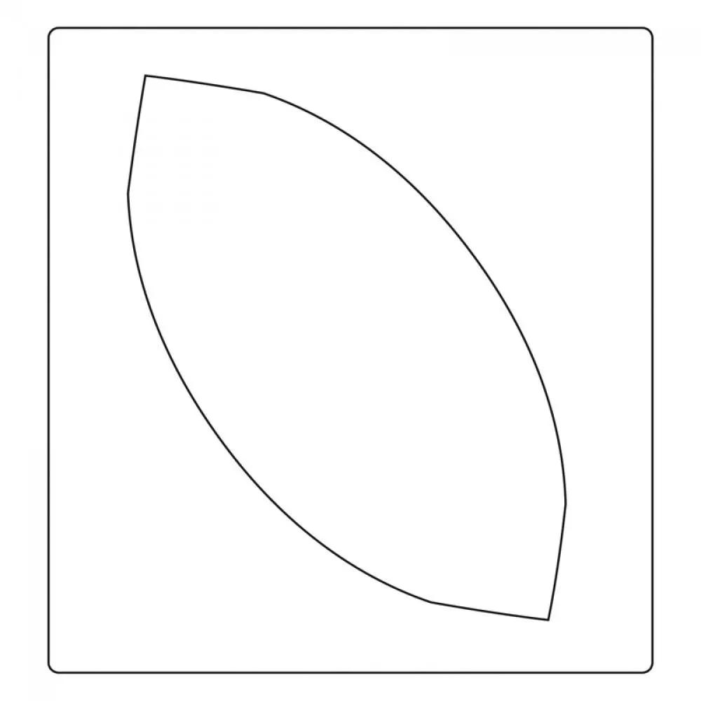 Sizzix Bigz Plus Die - Double Wedding Ring Large Melon, fabric cutter die outline