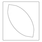 Sizzix Bigz Plus Die - Double Wedding Ring Large Melon, fabric cutter die outline
