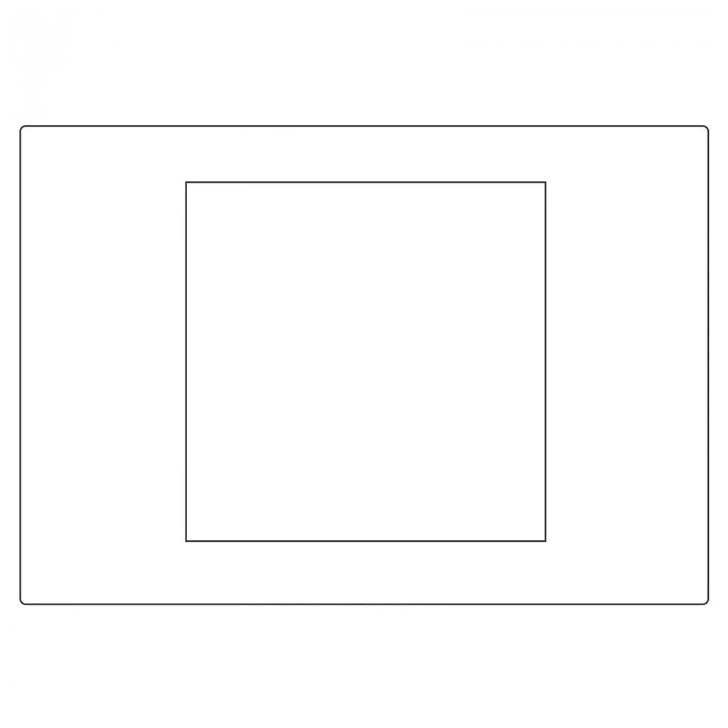 Sizzix Bigz Plus Q Die Square 6-Inch Finished; outer rectangle with inner square frame by Sizzix
