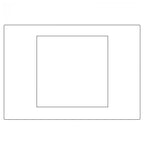 Sizzix Bigz Plus Q Die Square 6-Inch Finished; outer rectangle with inner square frame by Sizzix