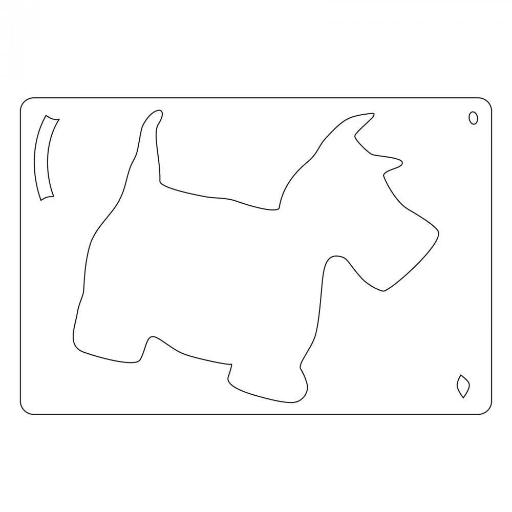 Sizzix Bigz L Scottie Dog fabric cutter die by Sizzix