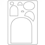 Sizzix Bigz L Die Maggie and Quincy fabric cutter dies set with large curved arch and assorted shapes