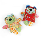 Sizzix Bigz L Die Maggie & Quincy fabric-cutting dies; two patchwork plush dogs in floral and gingham fabrics.