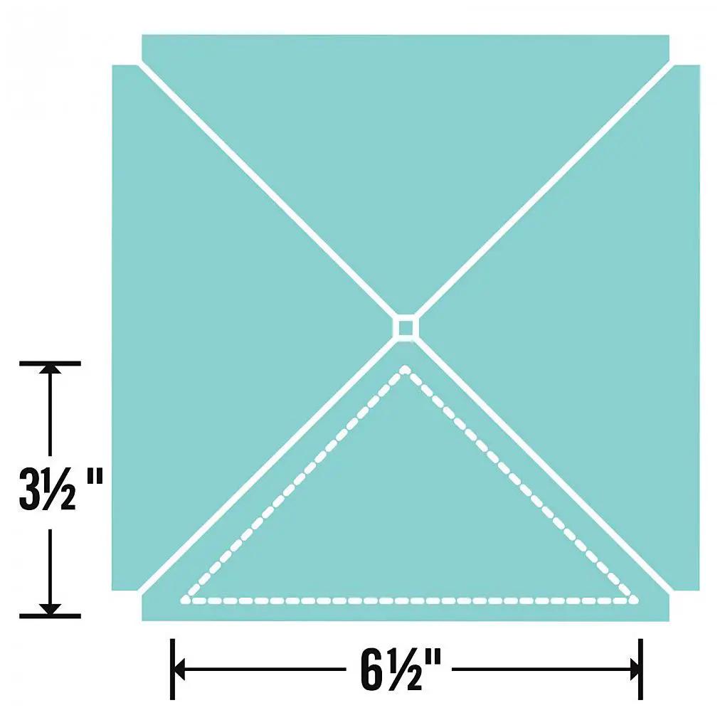 Sizzix Bigz Plus Q Die - Triangles, teal cutting die by Sizzix, 6½ × 3½ inches.