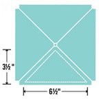 Sizzix Bigz Plus Q Die - Triangles, teal cutting die by Sizzix, 6½ × 3½ inches.