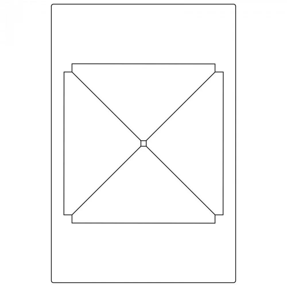 Sizzix Bigz Plus Q Triangles cutting die for cutting machines; triangular papercraft pattern