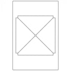Sizzix Bigz Plus Q Triangles cutting die for cutting machines; triangular papercraft pattern