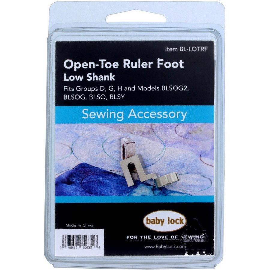 Baby Lock Low Shank Open Toe Ruler Presser Foot - Sewingmachinesplus.com