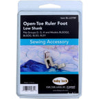 Baby Lock Low Shank Open Toe Ruler Presser Foot - Sewingmachinesplus.com