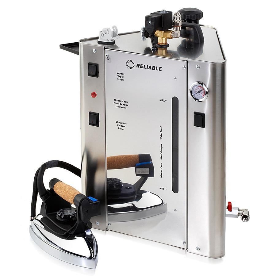Reliable 7000IS Professional Stainless Steel One Iron Steam Boiler AND Iron - Sewingmachinesplus.com