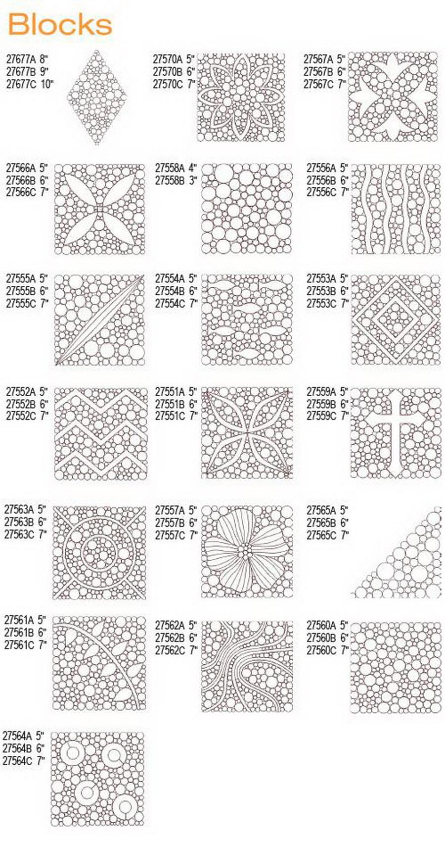 Dime Pebble Passion - Quilt Designs