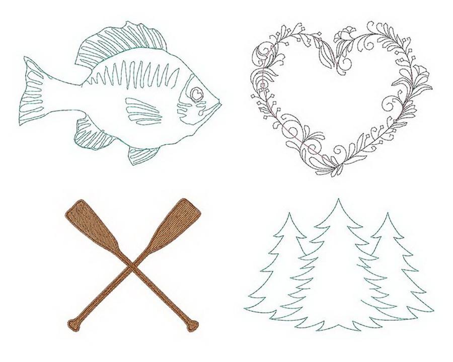 Dime Farmhouse 2 - Lake House Embroidery Designs Collection