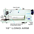 Consew Premier 1255RBL-18 Single Needle Long Arm With Assembled Table and Servo Motor