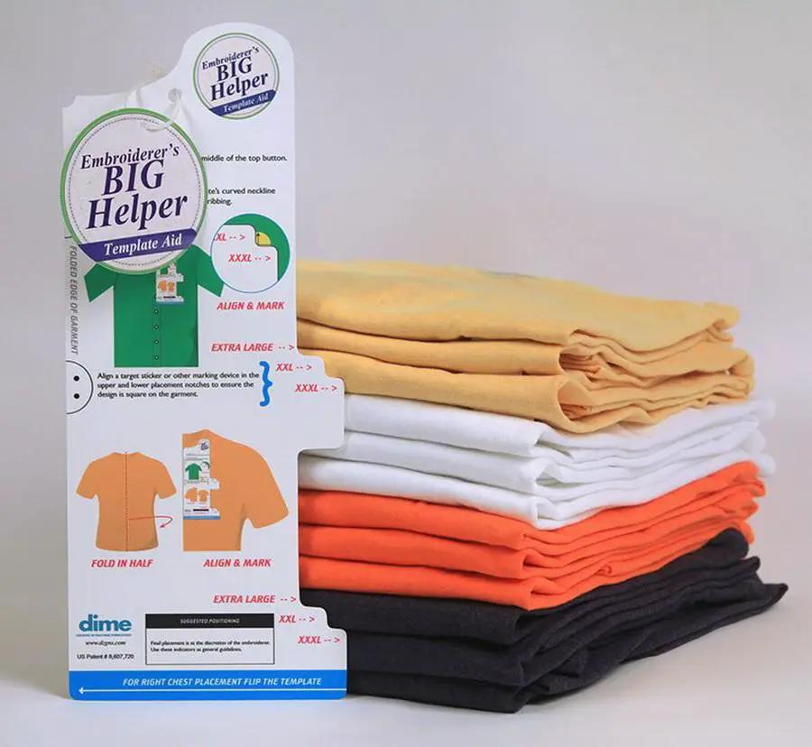 DIME Embroiderer's BIG Helper embroidery kit with assorted fabric colors for XL–XXXL