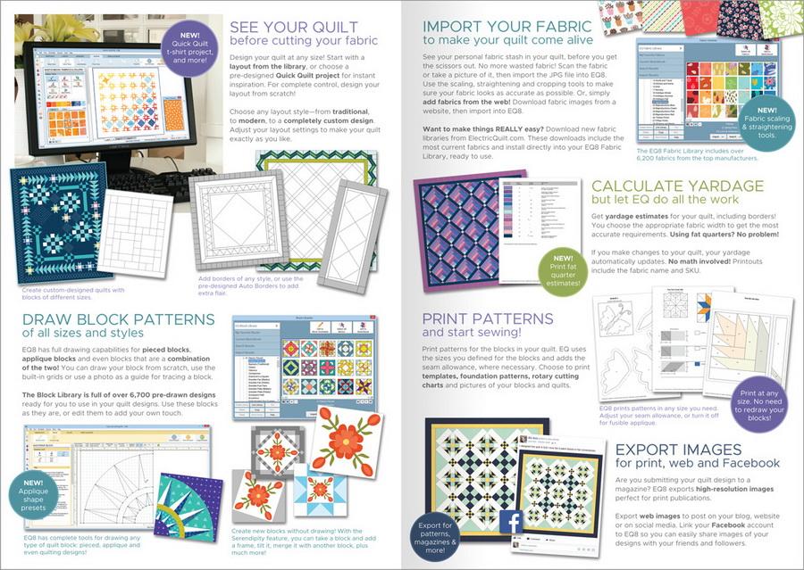Electric Quilt 8 EQ800 Quilt Design Software