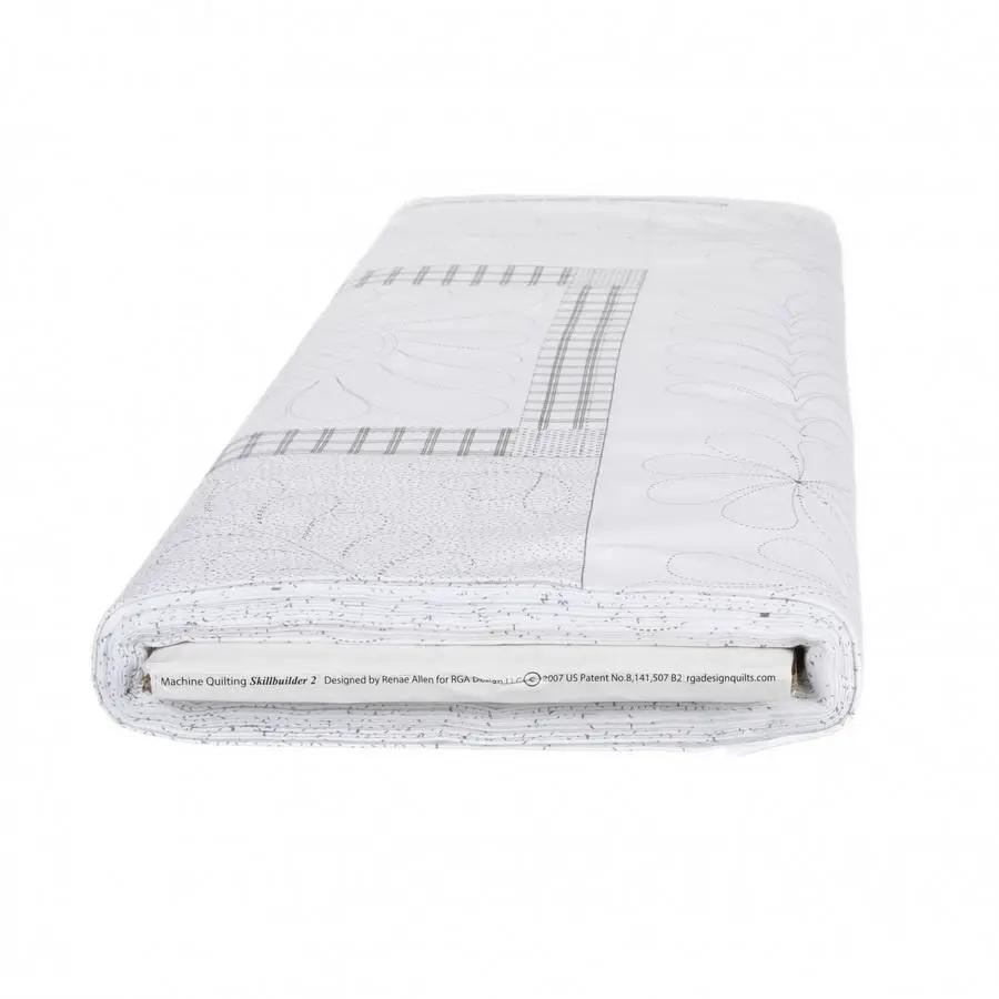 Fabric Machine Quilting Skillbuilder 1 Yard by RGA Designs in white quilted print