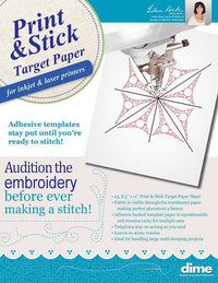 DIME - Print and Stick Target Paper - 25 sheets