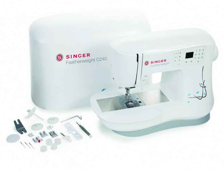 Singer C240 Featherweight Sewing Machine with Integrated Even Feed System