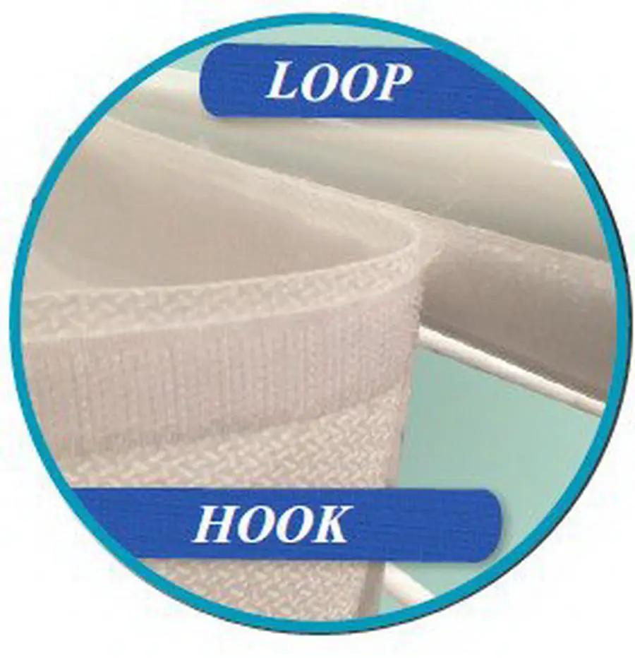 DIME shortE Leader Cloth white fabric with hook-and-loop fastener for quilting accessories