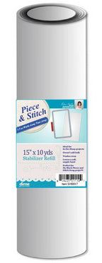 DIME Piece & Stitch Tear-Away Stabilizer roll, 15in x 10yds, ideal for In-the-Hoop