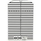 Hooping Pro Station by Durkee, white measurement board with black stripes and Durkee logo