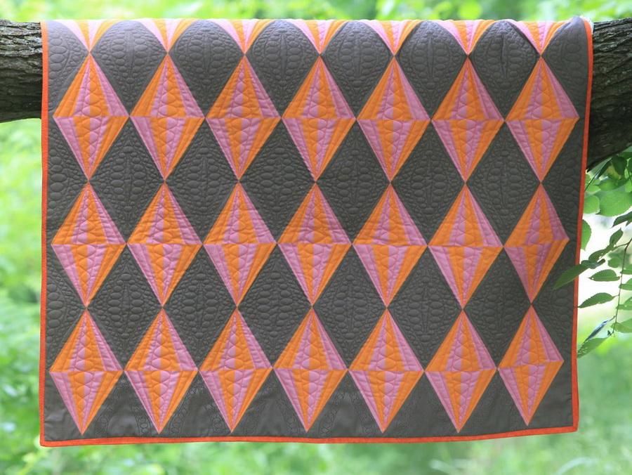 DIME - Diamonds Cheater Quilt with Designs