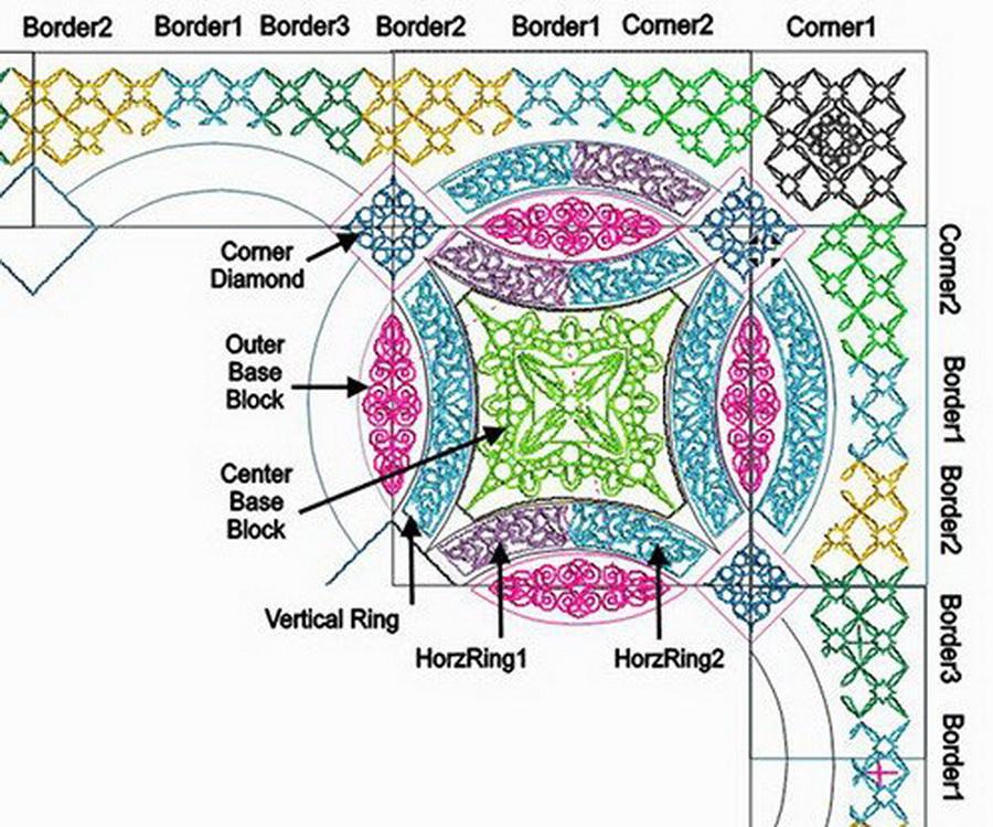 DIME - Wedding Ring Applique Quilts
