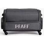 Pfaff Large Machine Rolling Case in gray, durable sewing machine bag with wheels