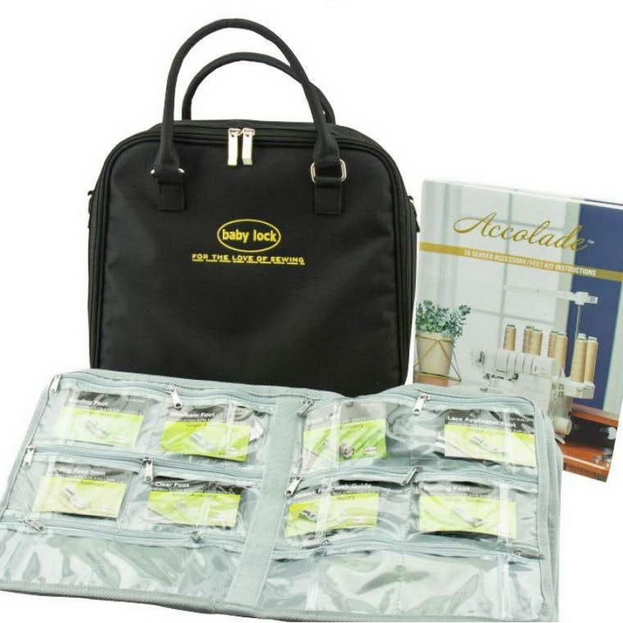 16 PC Foot Kit and Case - Baby Lock Accolade, Evolution or Evolve serger (BLS8FTKIT) - Sewingmachinesplus.com