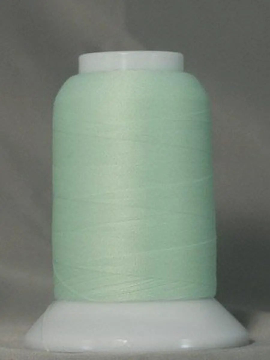 Woolly Nylon Thread spool in mint green by YLI, color 027